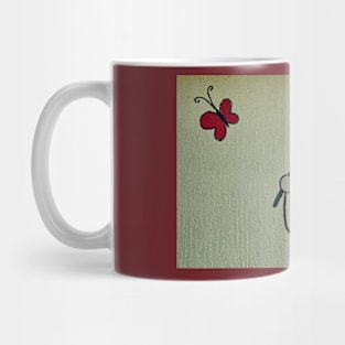 The girl with butterfly Mug